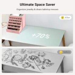 6-Layer Large Jewelry Organizer Box - Complete Storage Solutions