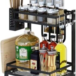 2-Tier Kitchen Spice Rack 34x21x41cm