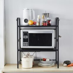 Alternative view of 3-Tier Microwave Oven Rack 66x36x77cm