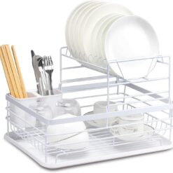 2-Tier Dish Drying Rack 43x32x27cm