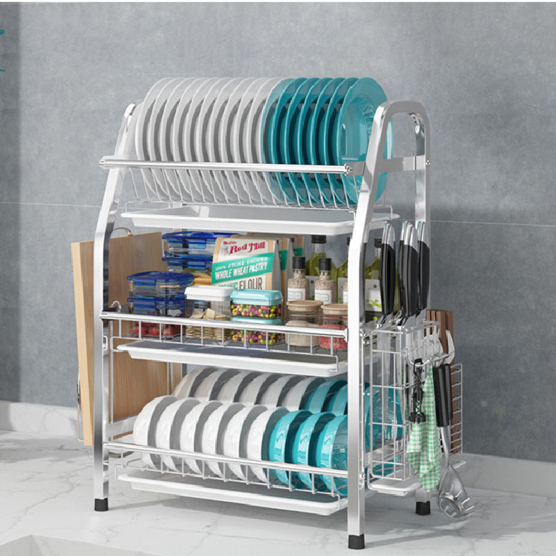 3 Tier Dish Drying Rack 56x25x63cm