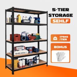 Alternative view of Garage Shelving Rack 120x40x180cm