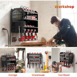 Alternative view of Power Tool Rack Organiser 42x20x40cm