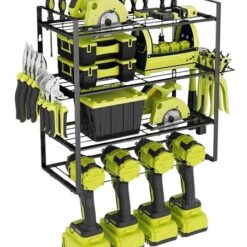 4-Layer Wall Mounted Drill Holder 20x15x25cm