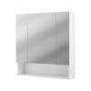 Bathroom Mirror Cabinet 70x14.5x75cm - White - Complete Storage Solutions