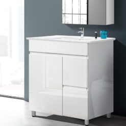 Freestanding Vanity Unit 76.5x47x84.5cm - White