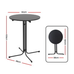 Alternative view of Outdoor Round Bar Table 88x88x109cm