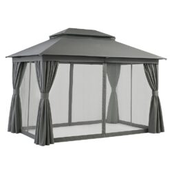 3x4m Gazebo - Grey