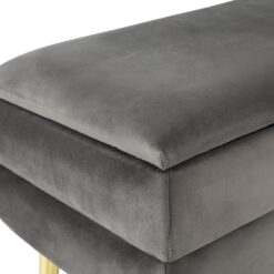 Storage Ottoman 80x36x42cm - Grey - Complete Storage Solutions