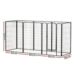 Alternative view of 8 Panel Pet Dog Playpen 80x120cm