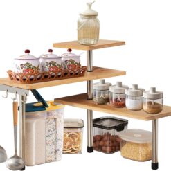 3 Tier Corner Shelf Rack Organiser