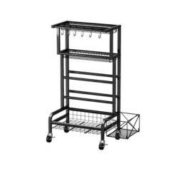 Gym Equipment Storage Rack on Wheels