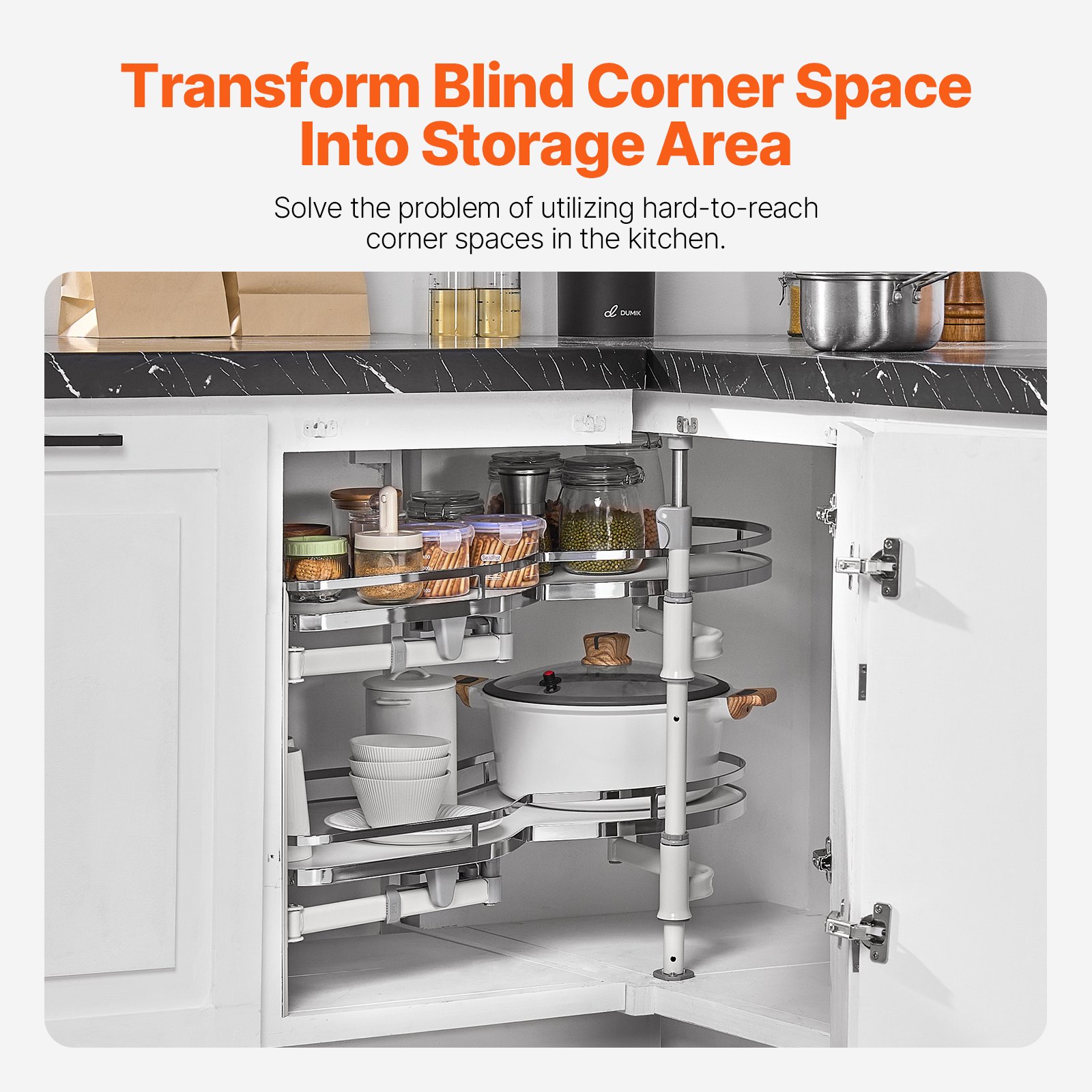 Alternative view of 2 Tier Swing Left Pull Out Pantry Organiser