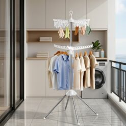 2 Tier Clothes Rack 64x64x141cm