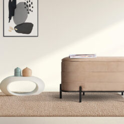 Alternative view of Coffee Table Storage Ottoman 90x44.5x44cm - Beige