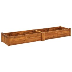 Alternative view of Acacia Wood Garden Raised Bed 200x50x25cm - Brown