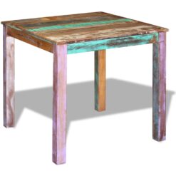 Dining Table Reclaimed Wood 80x82x76cm - Brown - Complete Storage Solutions