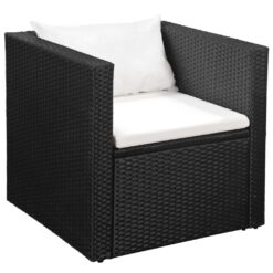 4 Piece Poly Rattan Garden Lounge Set and - Complete Storage Solutions