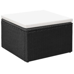 4 Piece Poly Rattan Garden Lounge Set and - Complete Storage Solutions