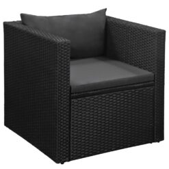 4 Piece Poly Rattan Garden Lounge Set and - Complete Storage Solutions