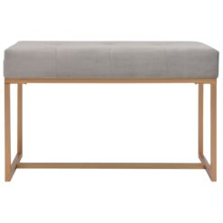 Alternative view of Bench 80cm Velvet 80x36x45cm