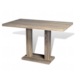 Alternative view of MDF Dining Table -look - Oak
