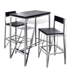 Counter Height Breakfast Bar Set 89x45x100cm