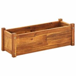 Alternative view of Acacia Wood Garden Raised Bed 76x27.6x25cm - Natural