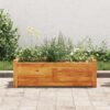 Acacia Wood Garden Raised Bed 76x27.6x25cm - Natural - Complete Storage Solutions
