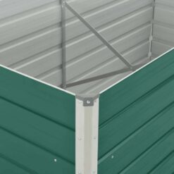 Galvanised Steel Raised Garden Bed 160x80x77cm - Green - Complete Storage Solutions