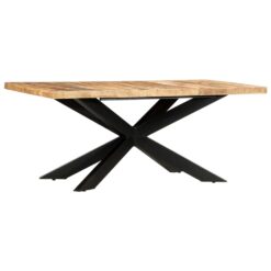 Rough Mango Wood Dining Table 180x90x76cm