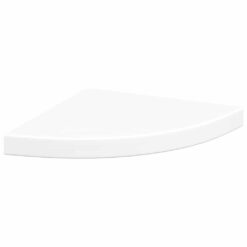 Floating Corner Shelf 35x35x3.8cm - White - Complete Storage Solutions