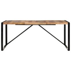 Alternative view of Dining Table Wood 180x90x75cm - Brown