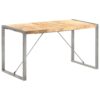 Dining Table Wood Mango 140x70x75cm - Grey - Complete Storage Solutions