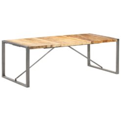 Dining Table Wood Mango 220x100x75cm - Grey