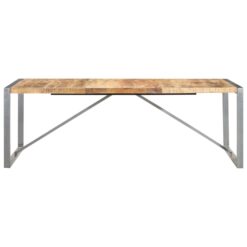 Alternative view of Dining Table Wood Mango 220x100x75cm - Grey