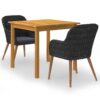 3 Piece Garden Dining Set - Complete Storage Solutions