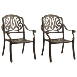 3 Piece Cast Aluminium Bistro Set - Complete Storage Solutions