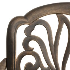 3 Piece Cast Aluminium Bistro Set - Complete Storage Solutions