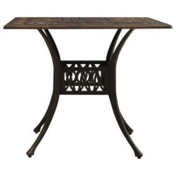 3 Piece Cast Aluminium Bistro Set - Complete Storage Solutions