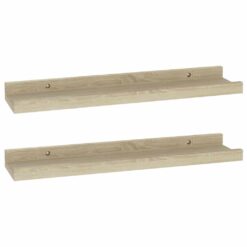 2 Piece Wall Shelves 40x9x3cm - Oak - Complete Storage Solutions