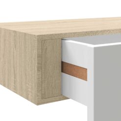 2 Piece Wall-Mounted Drawer Shelf Set 60x23.5x10cm - Complete Storage Solutions