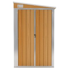 Wall-mounted Steel Garden Shed 118x382x178cm - Complete Storage Solutions