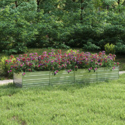 Steel Garden Raised Bed Galvanized 320x80x45cm - Silver