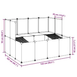 Small Animal Cage 143x107x93cm - Complete Storage Solutions