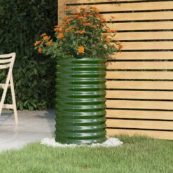 Galvanised Steel Garden Planter 40x40x68cm