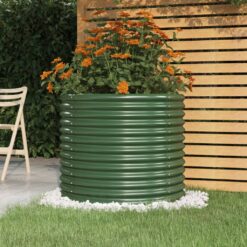 Galvanised Steel Garden Planter 80x80x68cm