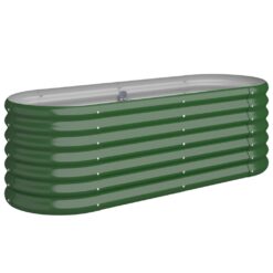 Galvanised Steel Garden Raised Bed 114x40x36cm - Complete Storage Solutions