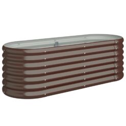 Galvanised Steel Garden Raised Bed 114x40x36cm - Complete Storage Solutions