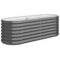 Galvanised Steel Garden Raised Bed 114x40x36cm - Complete Storage Solutions